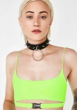 Lipt The Label Tops Biohazard Buckle Cami