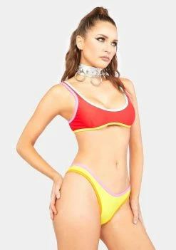 Cheapest ???? Now Cool The Yellow Contrast 90s Duo ???? Bikini Bottoms ✔️ 8 Now Cool The Yellow Contrast 90s Duo Bikini Bottoms