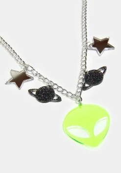 Rolita Rave Couture Neon Out Of Space Necklace