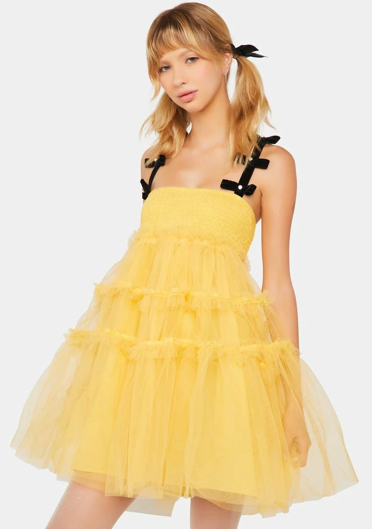 Hot Sale ✔️ Sister Jane Moonlight Meadow Tulle Mini ???? Dress ???? 4 Sister Jane Moonlight Meadow Tulle Mini Dress