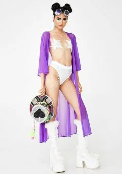 Rolita Rave Couture Outerwear Inferno Mesh Cover Up