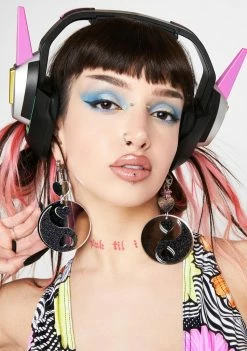 Rolita Rave Couture Yin Yang Earrings Jewelry