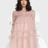 Sister Jane Mini Pointe Tulle Shirring Dress
