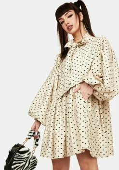 Sister Jane Barn Heart Jacquard Mini Dress Dresses